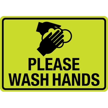 Lyle Hand Washing Only , 14 in  x 10 in, Hivis Reflective Decal, LCUV-0084ST-RD_14x10 LCUV-0085ST-RD_14x10